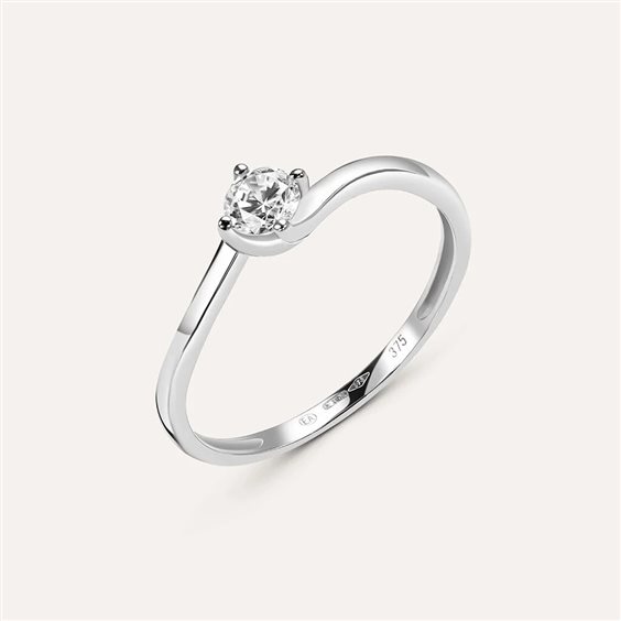 Ring Stroili Oro Woman in White Gold Zircone 1415584 - 1415584